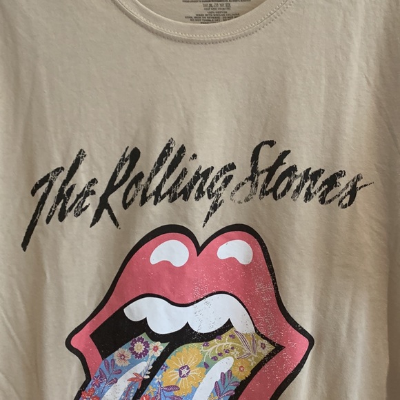 Tte Rolling Stones 100% cotton size L with print NWOT - Picture 2 of 4